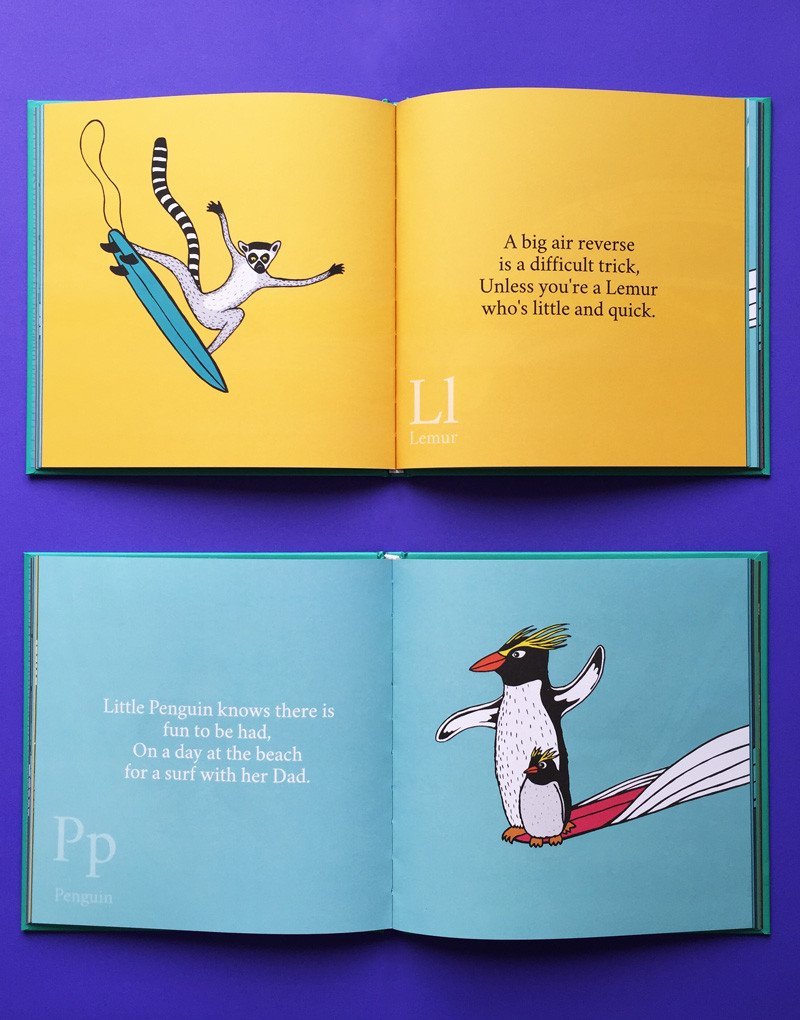 The Surfing Animals Alphabet by Jonas Claesson