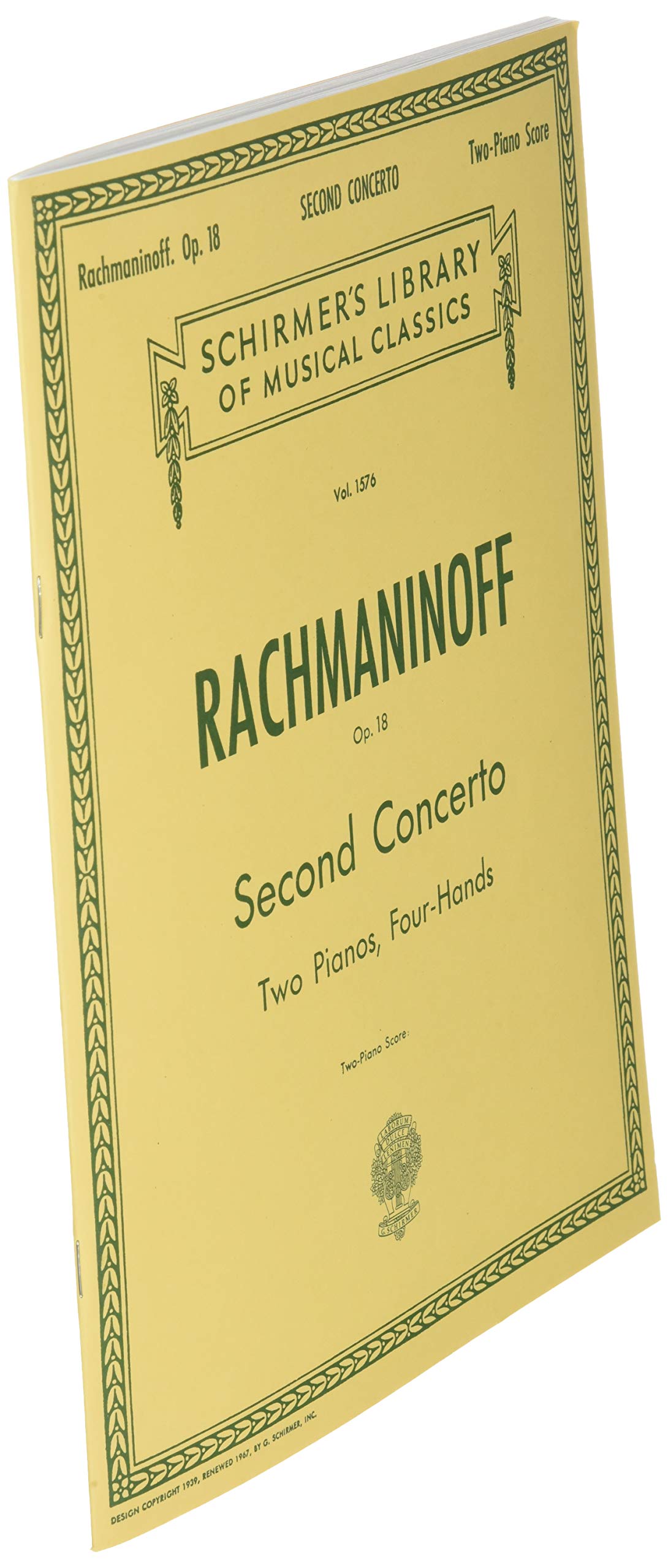 Concerto No. 2 in C Minor, Op. 18: Schirmer Library of Classics Volume 1576 National Federation of Music Clubs 2024-2028 Piano Duet (Schirmer's Library of Musical Classics)