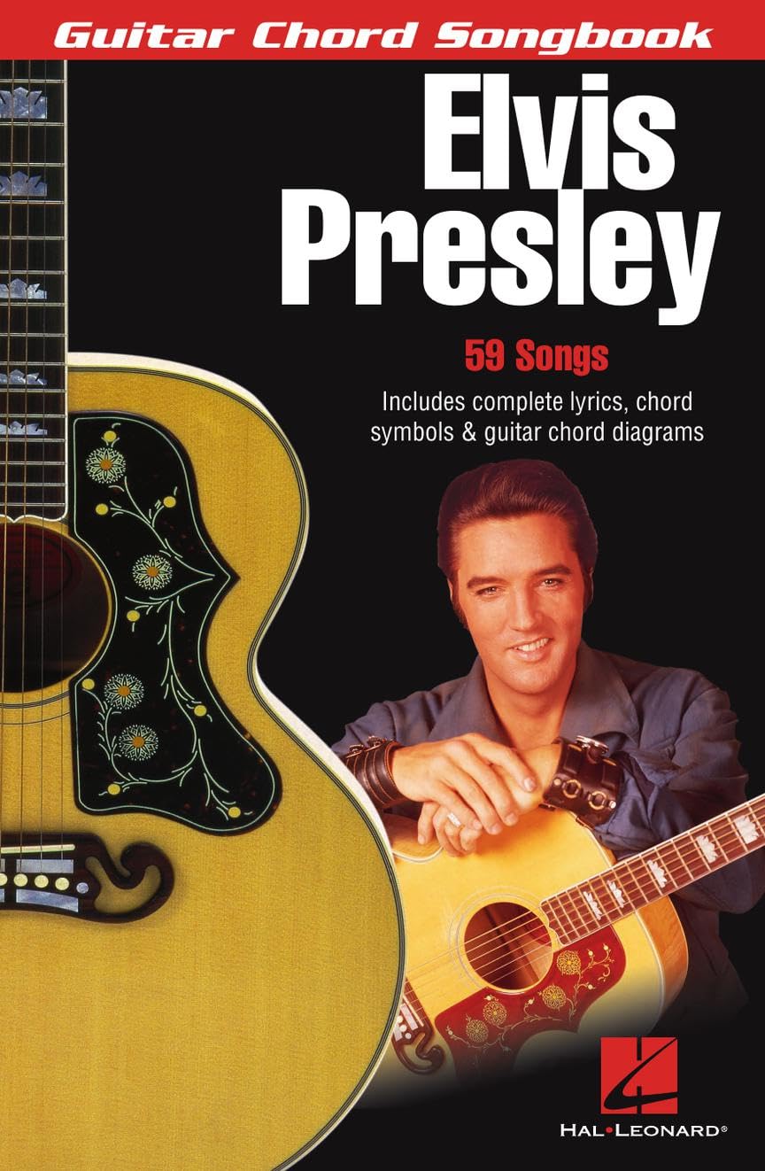 Elvis Presley Guitar Chord Songbook  59 Classic Songs with Lyrics & Chords  Includes Jailhouse Rock, Hound Dog, Suspicious Minds & More  Hal Leonard Guitar Music Book (Guitar Chord Songbooks)