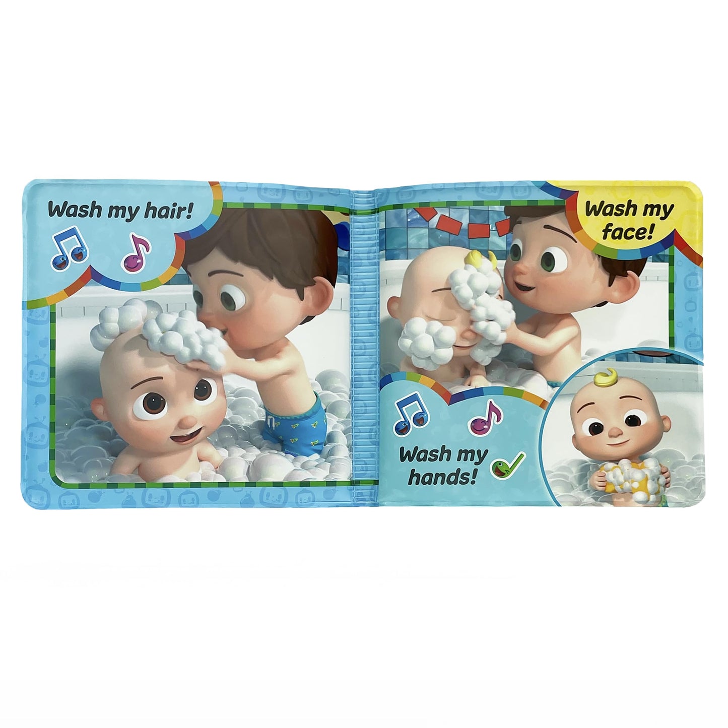 CoComelon Time to Get All Clean - Vinyl Waterproof Bath Book