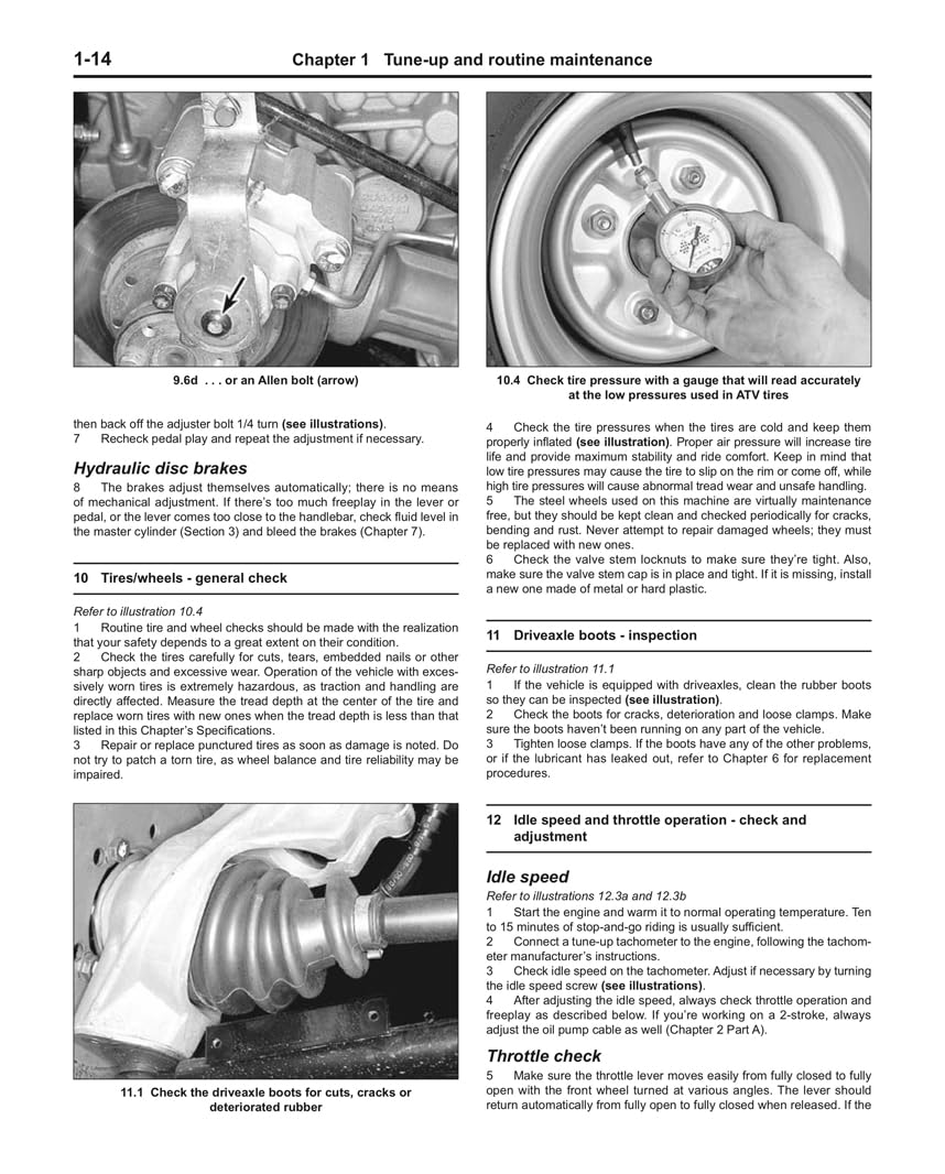 Haynes Repair Manual Polaris ATV 1998 Thru 2007: 250cc Thru 800cc (Haynes Automotive Repair Manuals)