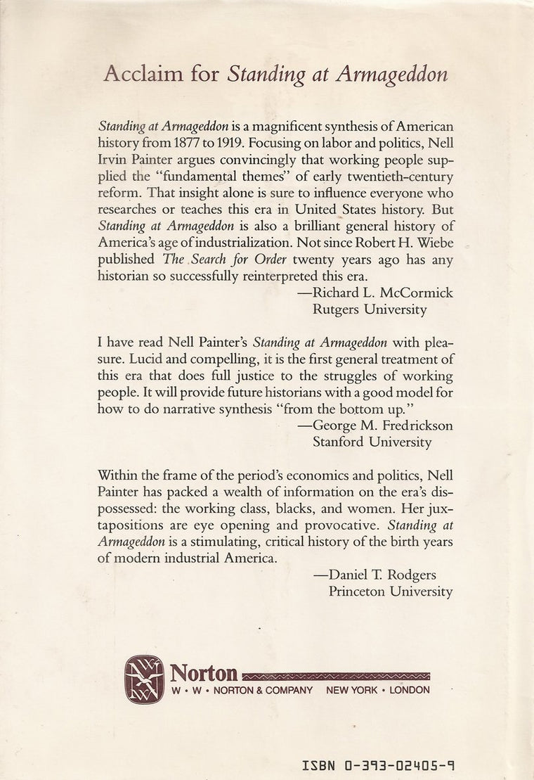 Standing at Armageddon: The United States, 1877-1919 — back cover