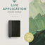 NLT Life Application Study Bible, Third Edition (LeatherLike, Black/Onyx, Red Letter)