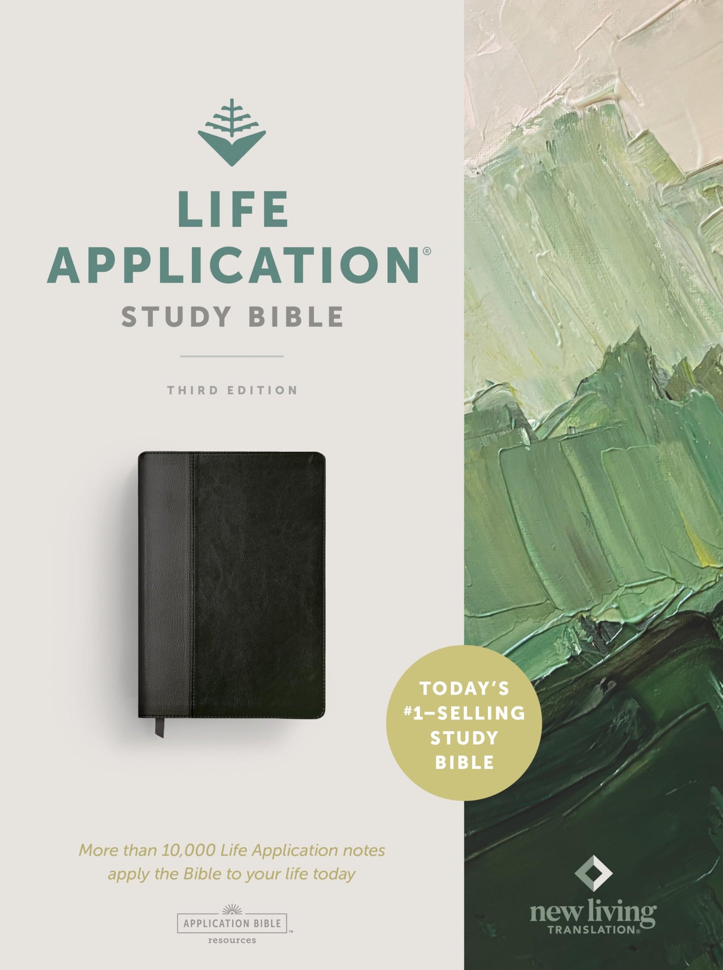 NLT Life Application Study Bible, Third Edition (LeatherLike, Black/Onyx, Red Letter)
