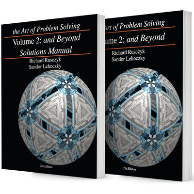 Art of Problem Solving (AoPS) Series, the Art of Problem Solving, Volume 2: and Beyond, 2 Books Set of Text and Solution by Richard Rusczyk and Sandor Lehoczky