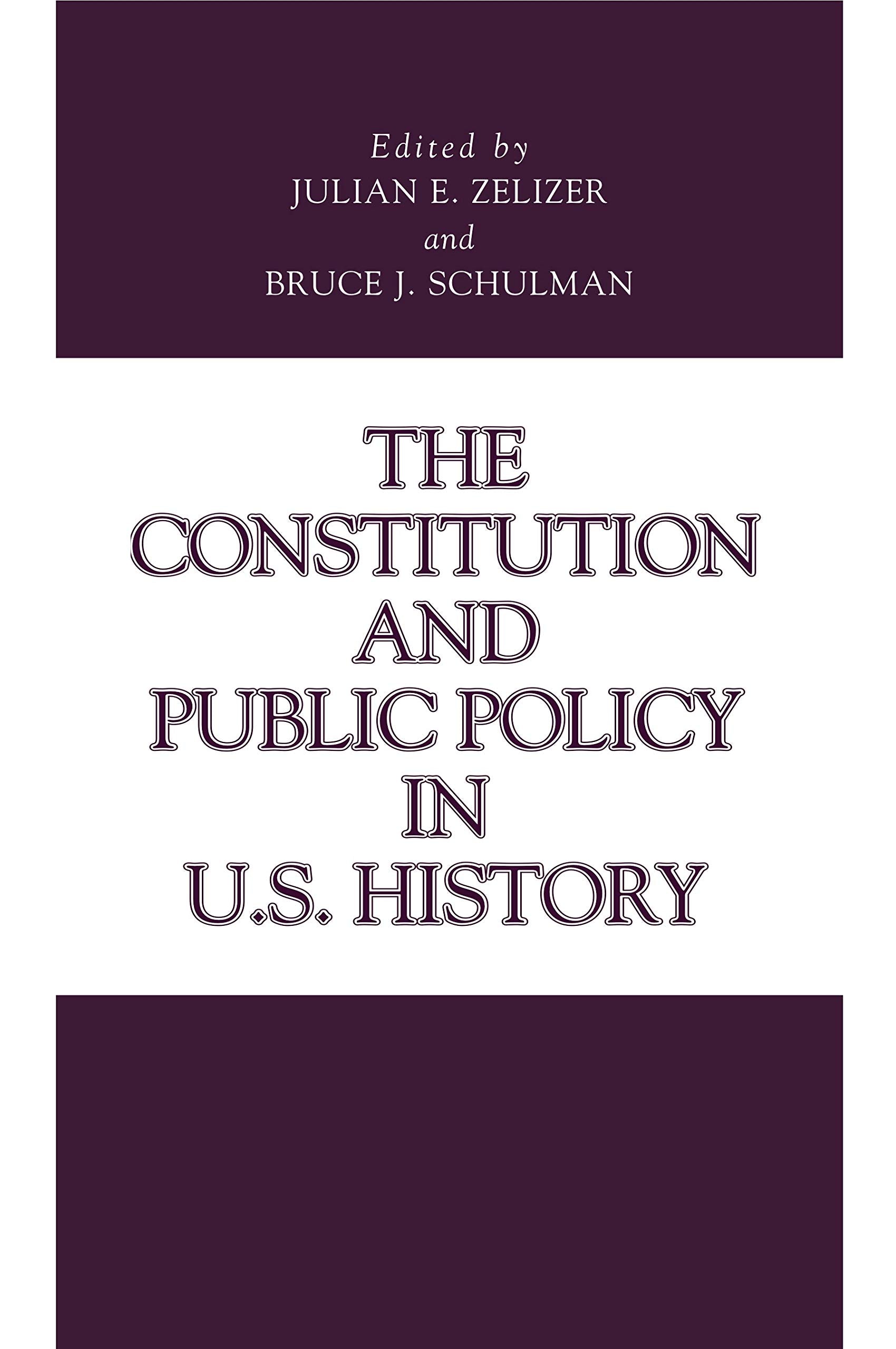 The Constitution and Public Policy in U.S. History (Issues in Policy History)