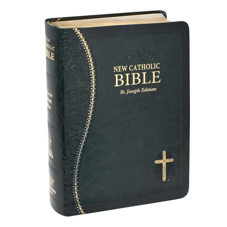 New Catholic Bible-Med Print Dura Lux (Green) Catholic Book Publishing Corp.