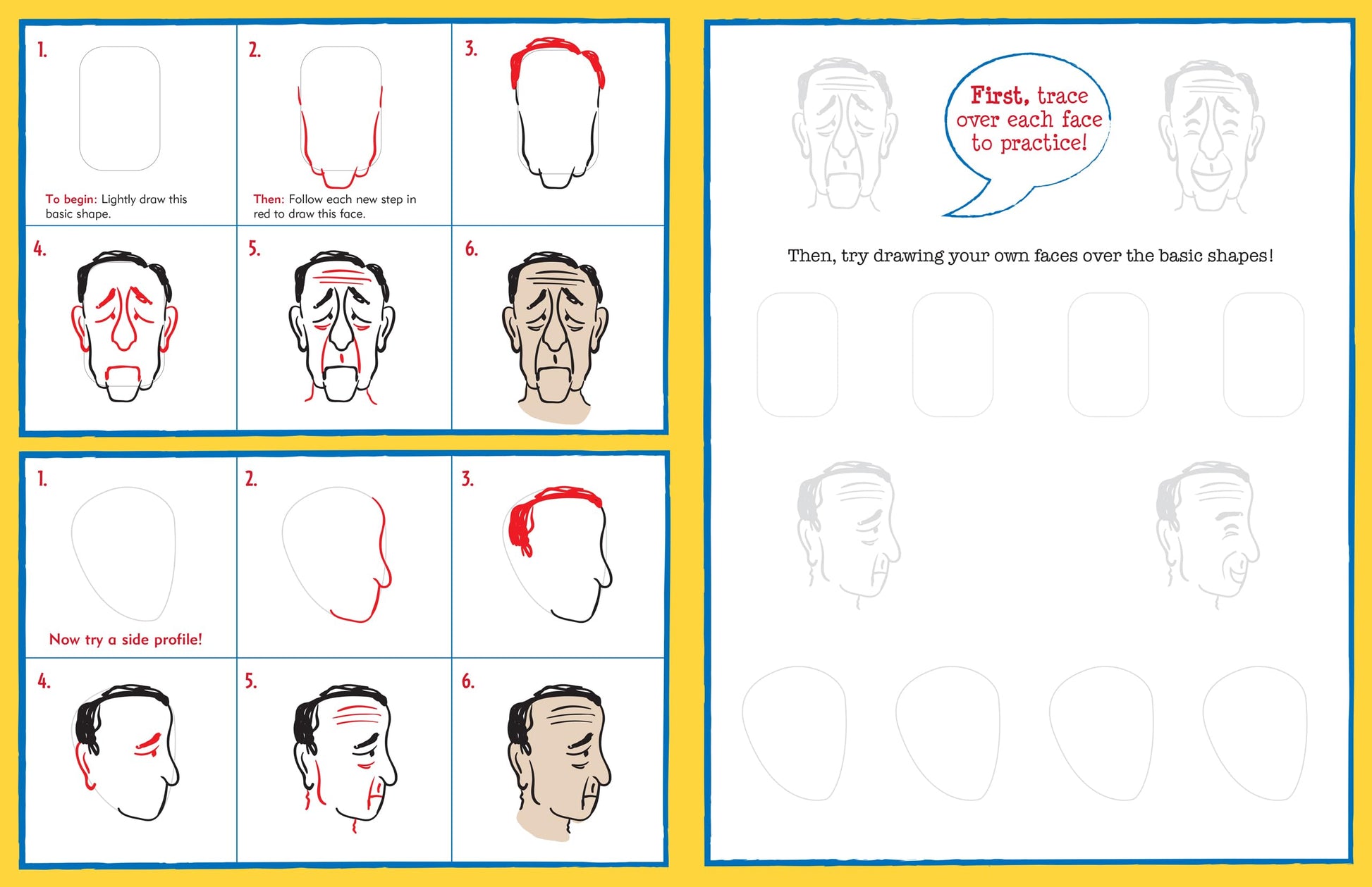 Learn to Draw... Faces (Easy Step-by-Step Drawing Guide) (Young Artist)