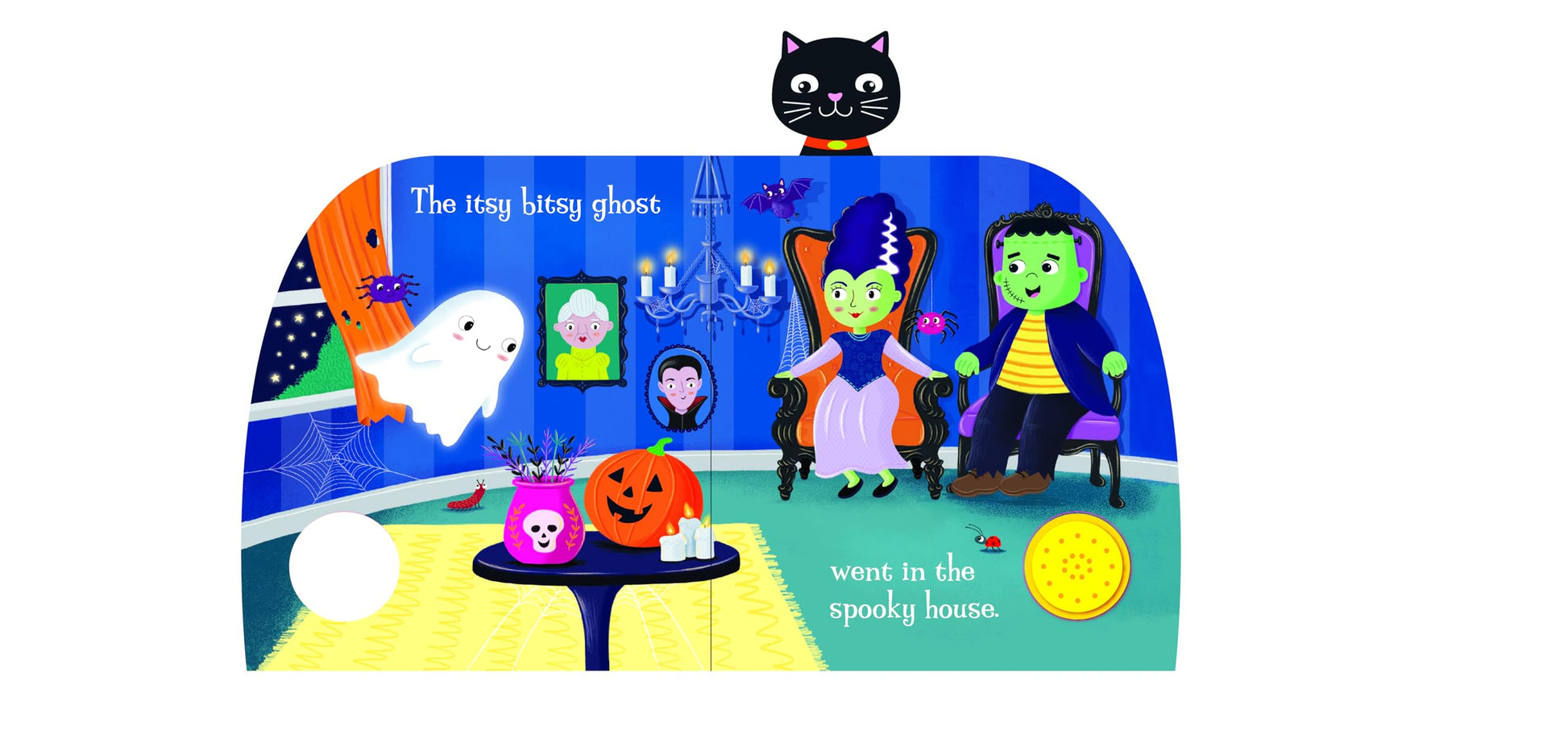 The Itsy-Bitsy Ghost Song Book - Sing Along to the Song - Perfect for Infants and Toddlers, Ages 1 and Up - 1-Button Board Book with Sound
