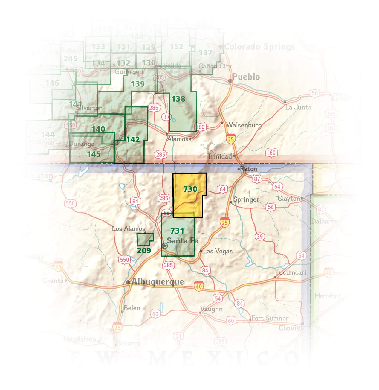 Taos, Wheeler Peak Map (National Geographic Trails Illustrated Map, 730)
