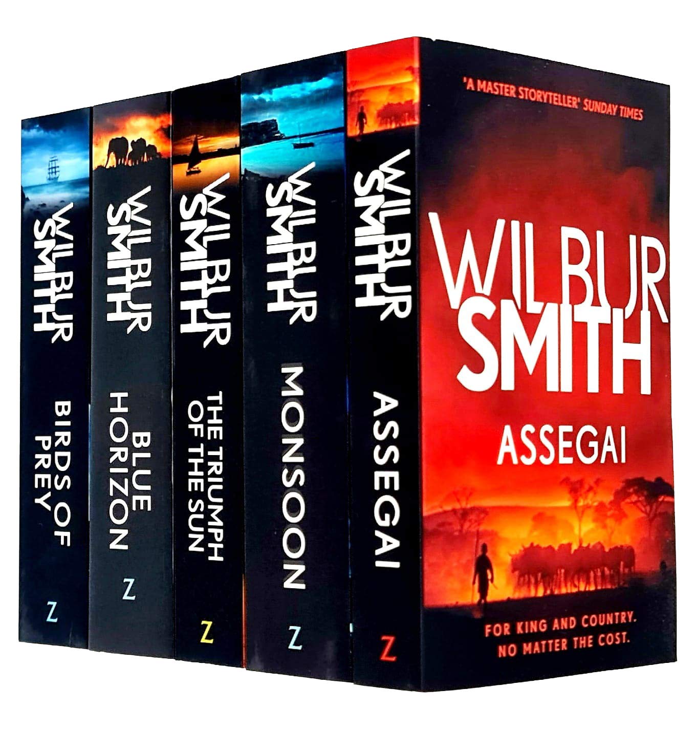 The Courtney Series, 5 Books 9 to 13 Collection set (Birds of Prey, Monsoon, Blue Horizon, The Triumph of the Sun, Assegai)