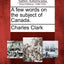 A Few Words on the Subject of Canada.