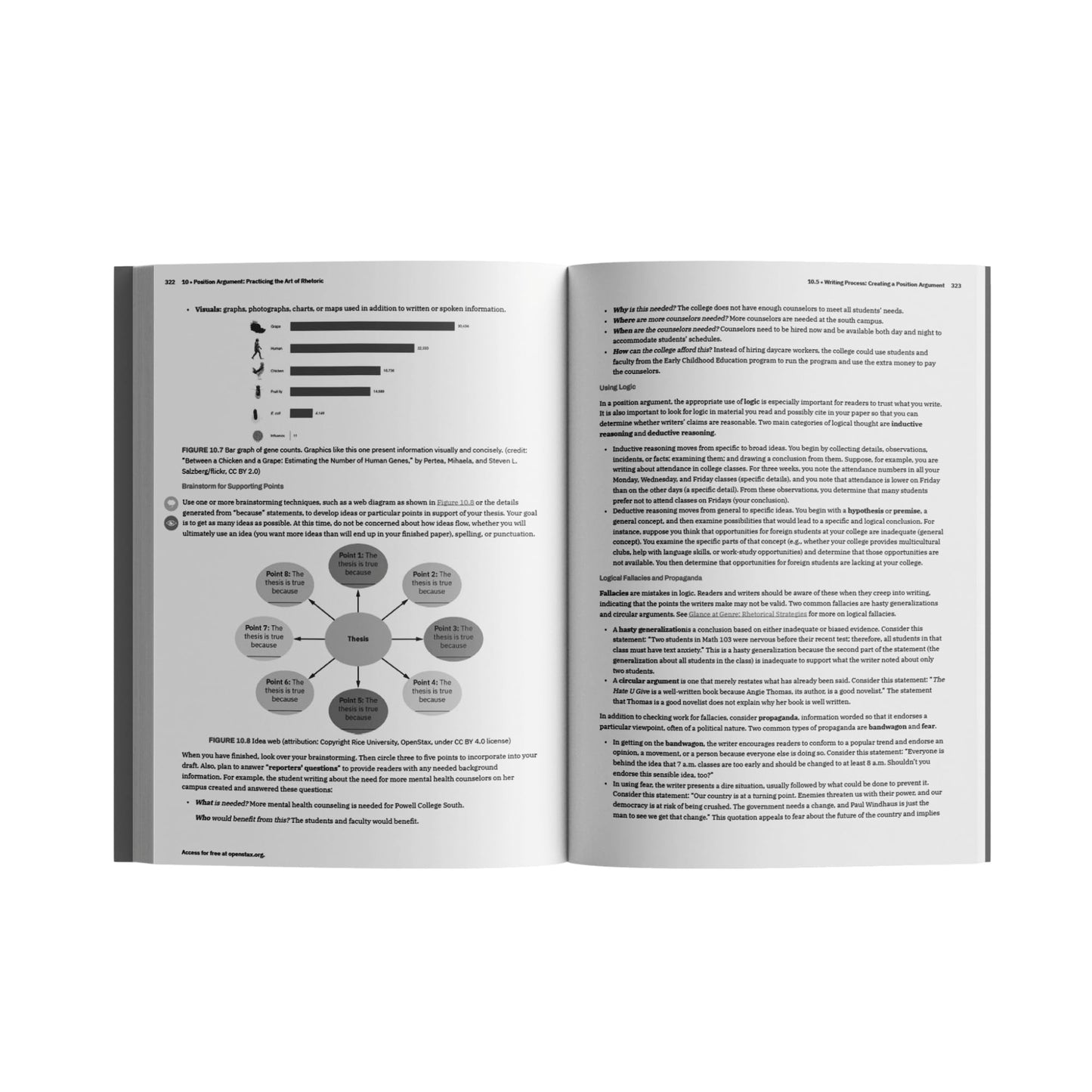 Writing Guide with Handbook by OpenStax (Official Print Version, paperback version, B&W)