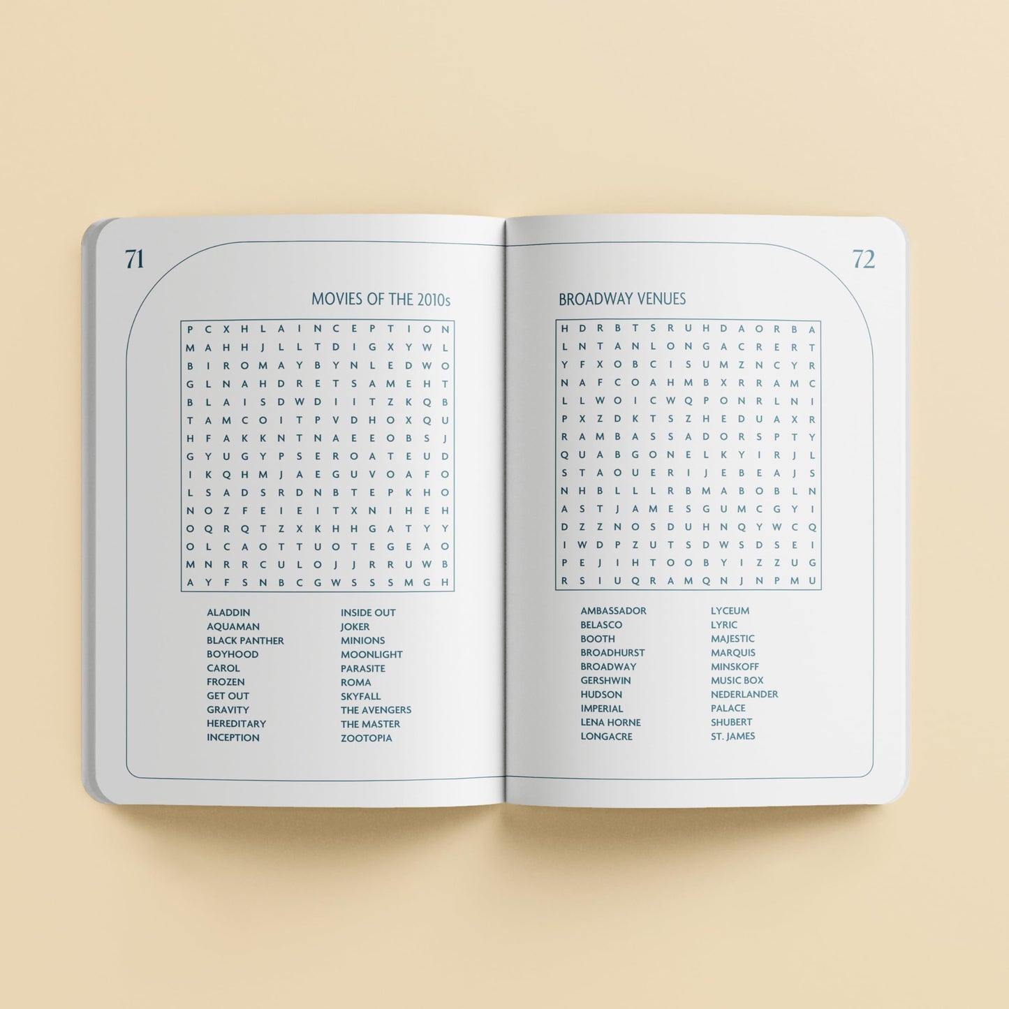 Faux Suede Puzzles: Word Search