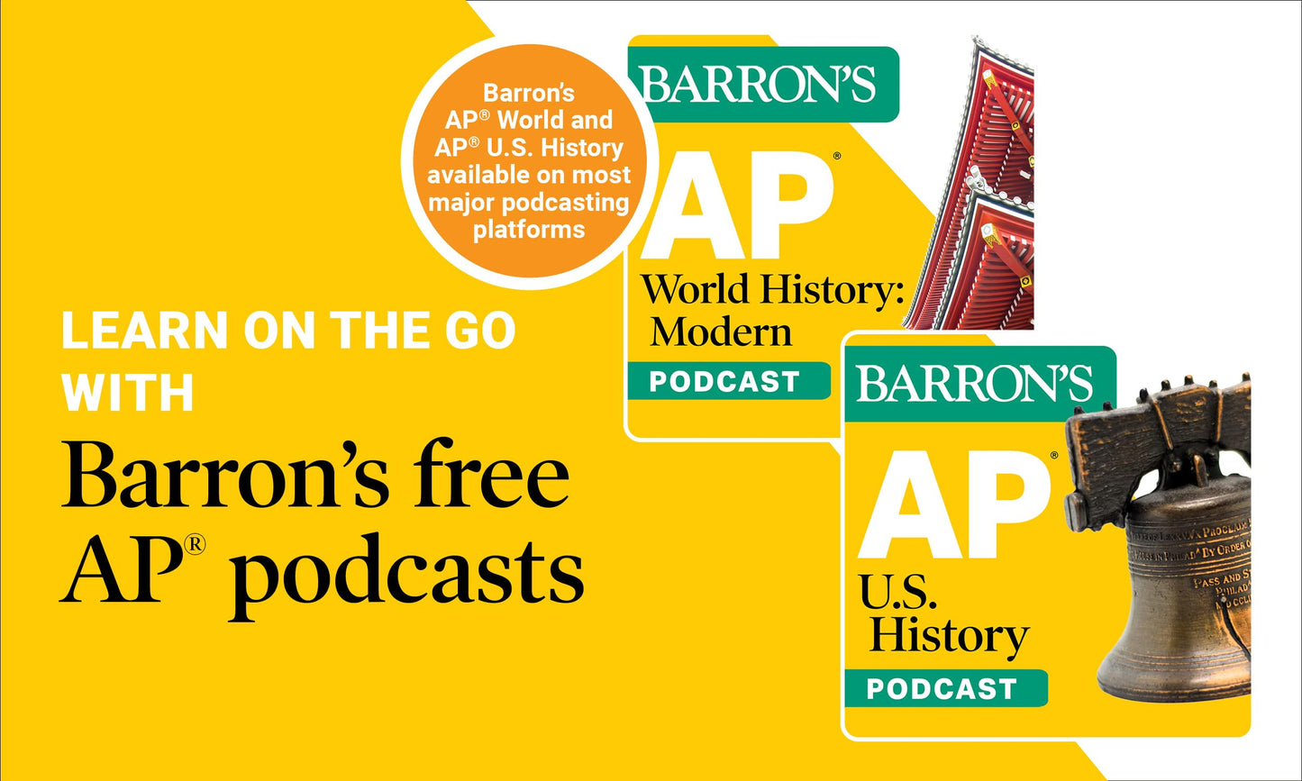 AP World History: Modern Premium, 2026: Prep Book With 5 Practice Tests + Comprehensive Review + Online Practice (Barron's AP Prep)