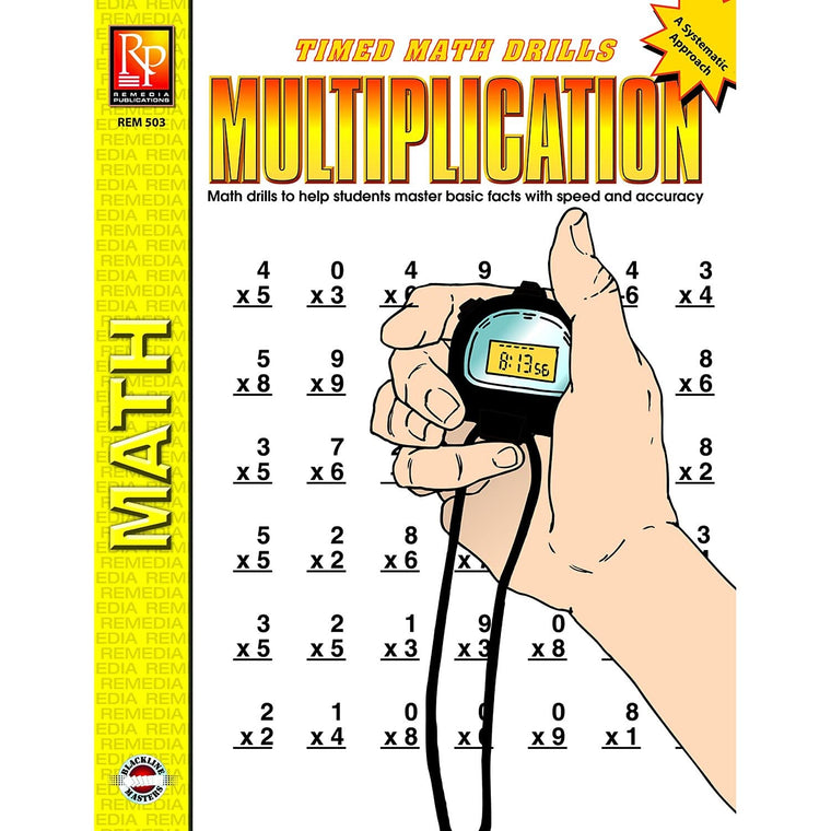 Timed Math Drills: Multiplication  Reproducible Activity Book