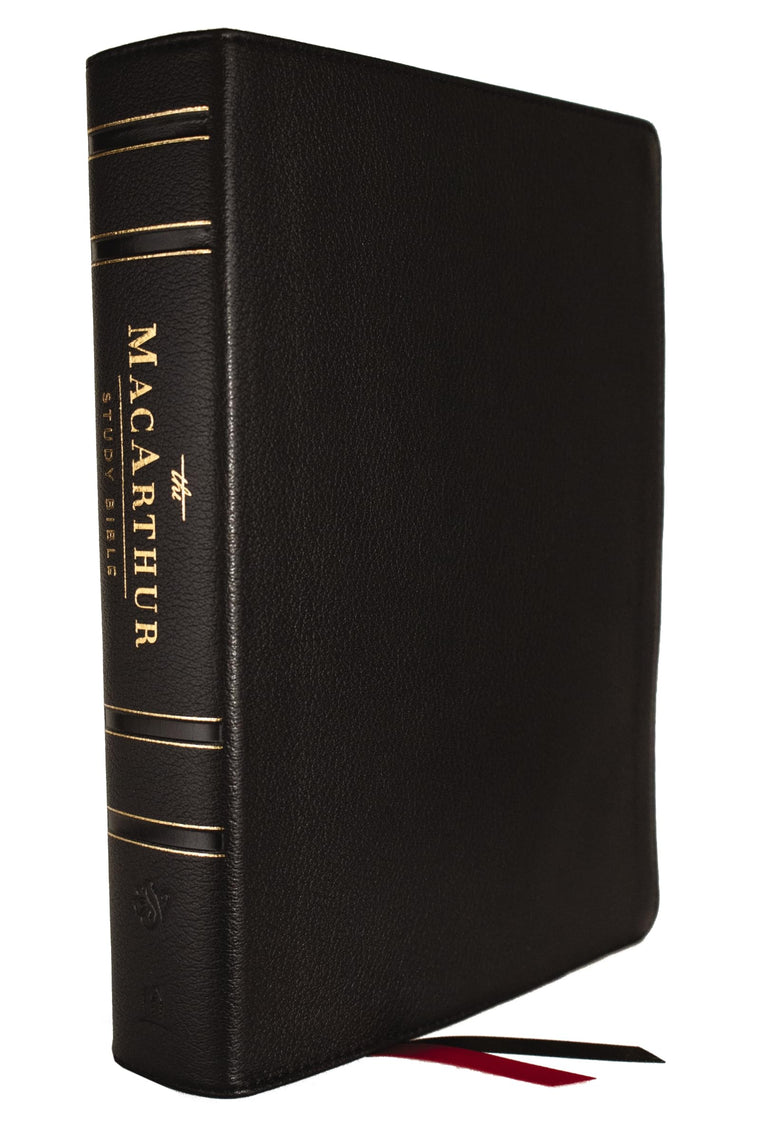 ESV, MacArthur Study Bible, Black Genuine Leather: Unleashing God's Truth One Verse at a Time (Holy Bible, English Standard Version)