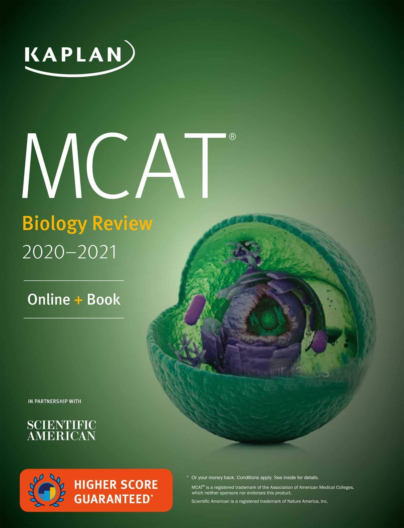 MCAT Biology Review 2020-2021: Online + Book (Kaplan Test Pr