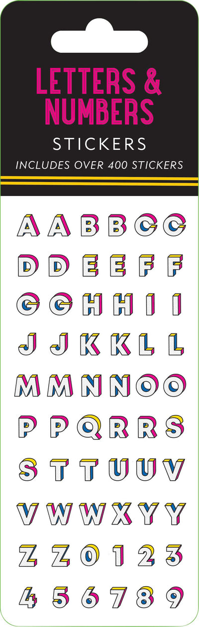 Letters & Numbers Sticker Set (over 400 stickers!) (Sticker Sheets)