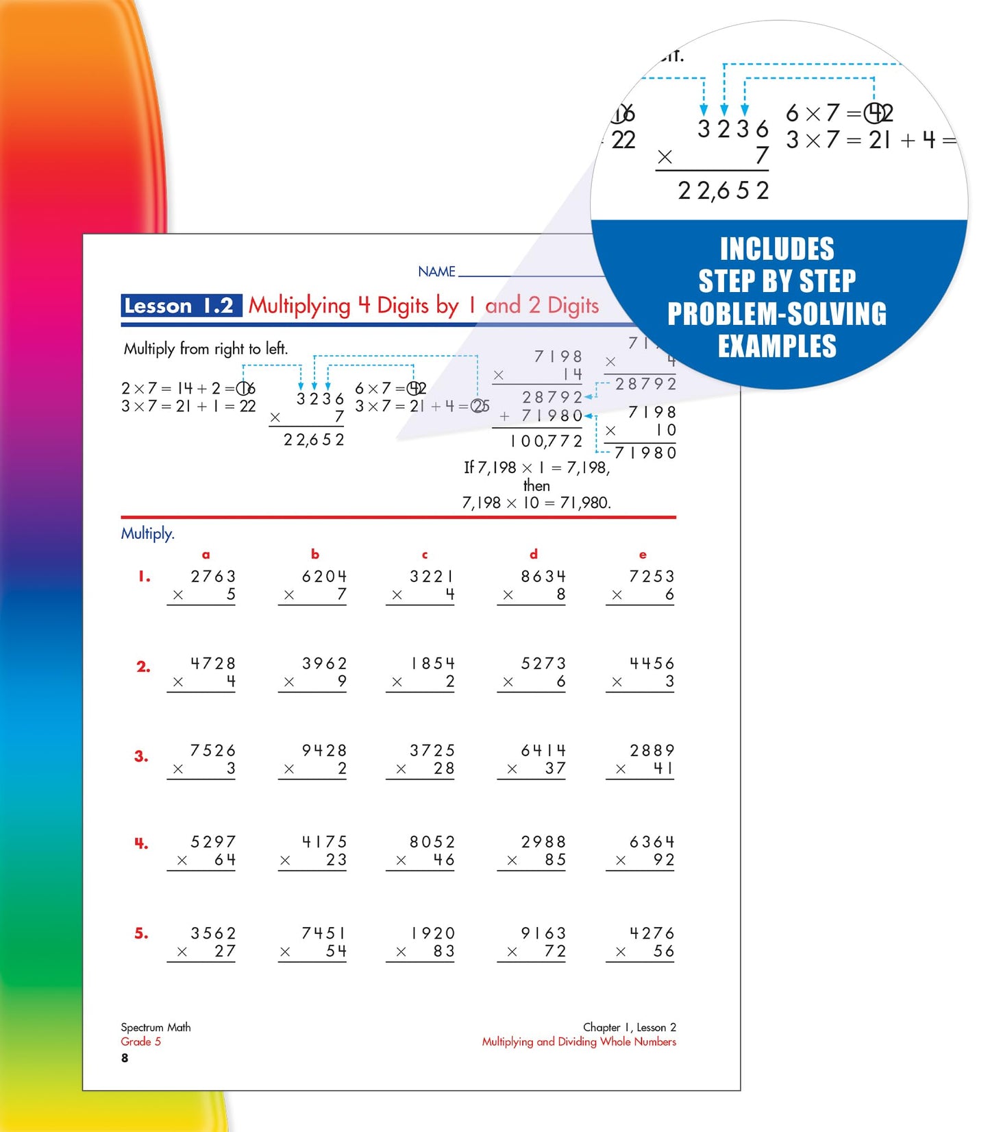 Spectrum 5th Grade Math Workbooks, Ages 10 to 11, Math Workb