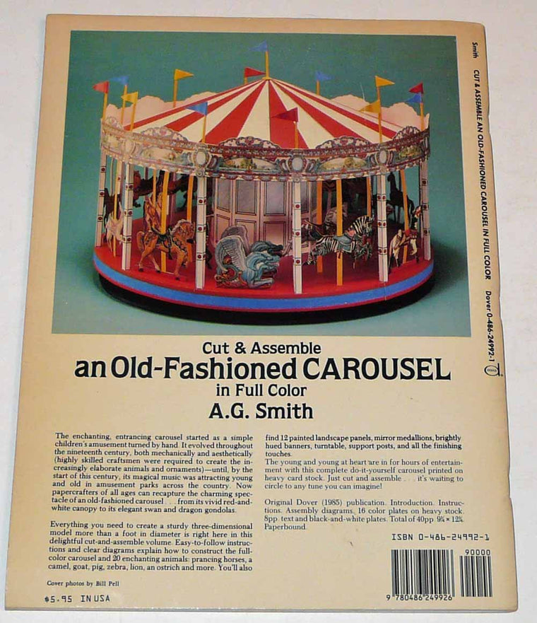 Cut & Assemble an Old-Fashioned Carousel in Full Color by Sm