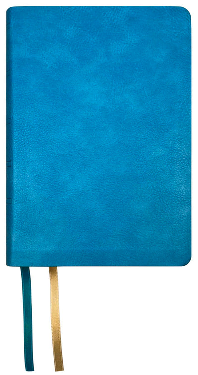NASB Large Print Compact Bible, Teal, Leathertex, 2020 text