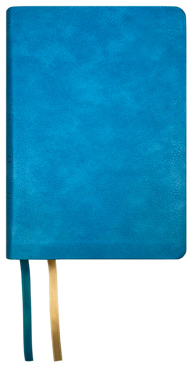 NASB Large Print Compact Bible, Teal, Leathertex, 2020 text