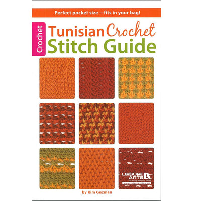 Tunisian Crochet Stitch Guide-61 Stitch Patterns Including Photo Tutorials in this Pocket Size Guide
