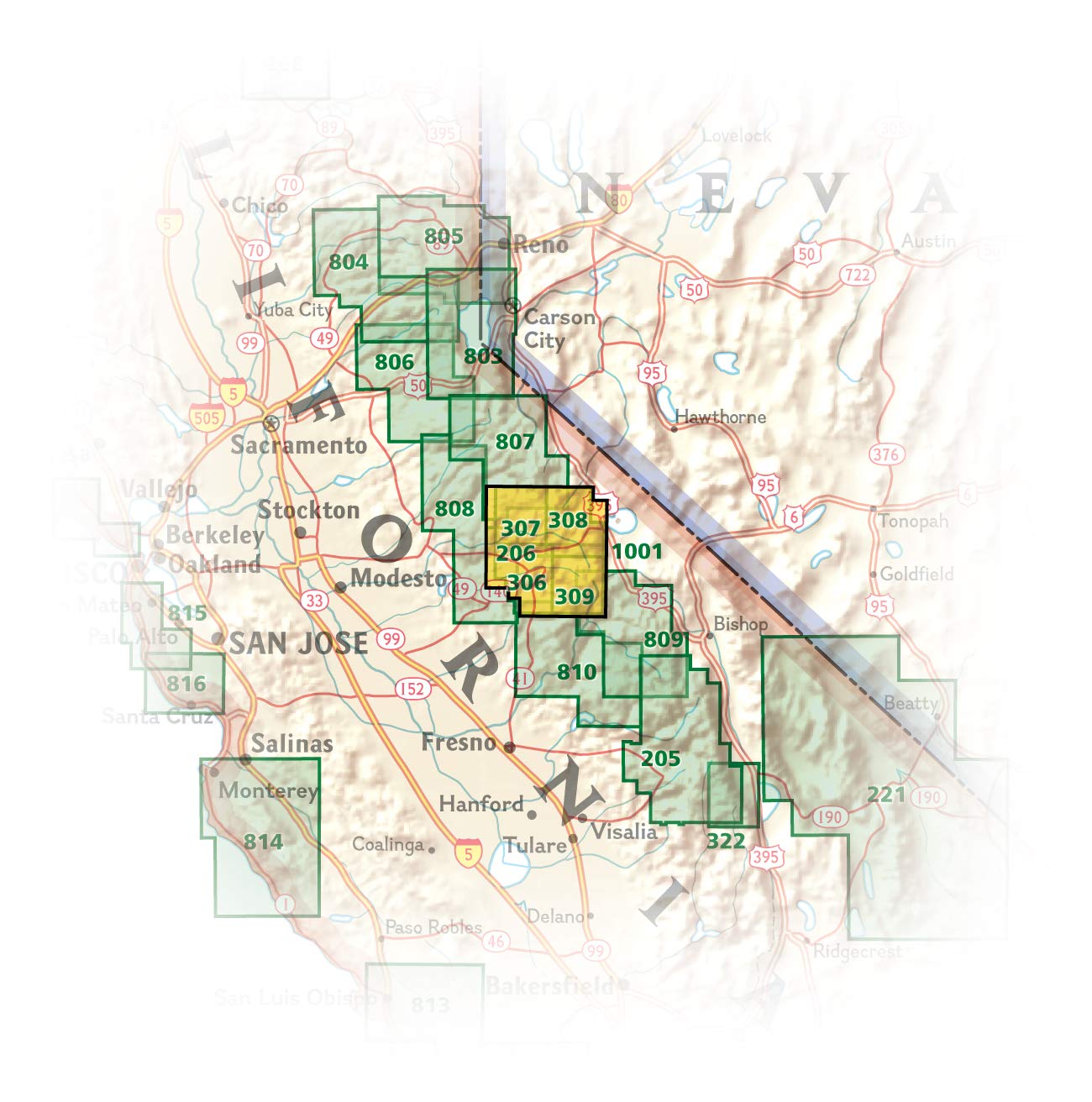 Yosemite National Park Map (National Geographic Trails Illustrated Map, 206)