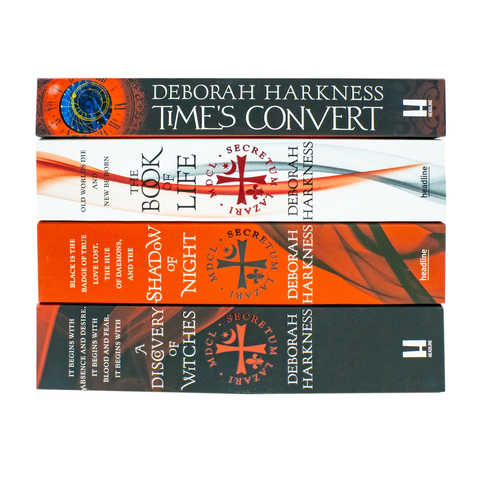 All Souls Trilogy Collection 4 Book Set by Deborah Harkness (A Discovery of Witches, Shadow of Night, The Book of Life, Times Convert)