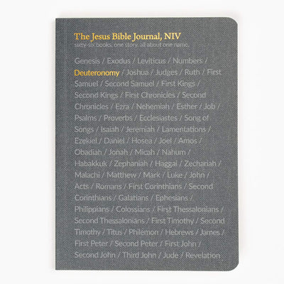 The Jesus Bible Journal, Deuteronomy, NIV, Paperback, Comfort Print