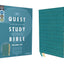 NIV, Quest Study Bible, Personal Size, Leathersoft, Teal, Thumb Indexed, Comfort Print: The Only Q and A Study Bible