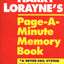 Harry Lorayne's Page-a-Minute Memory Book