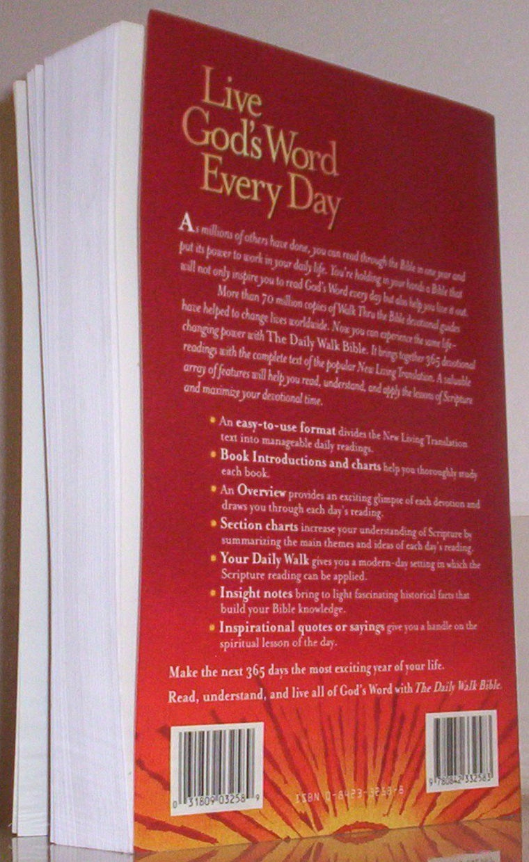 The Daily Walk Bible (New Living Translation) by Tyndale