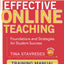Effective Online Teaching, Training Manual: Foundations and Strategies for Student Success