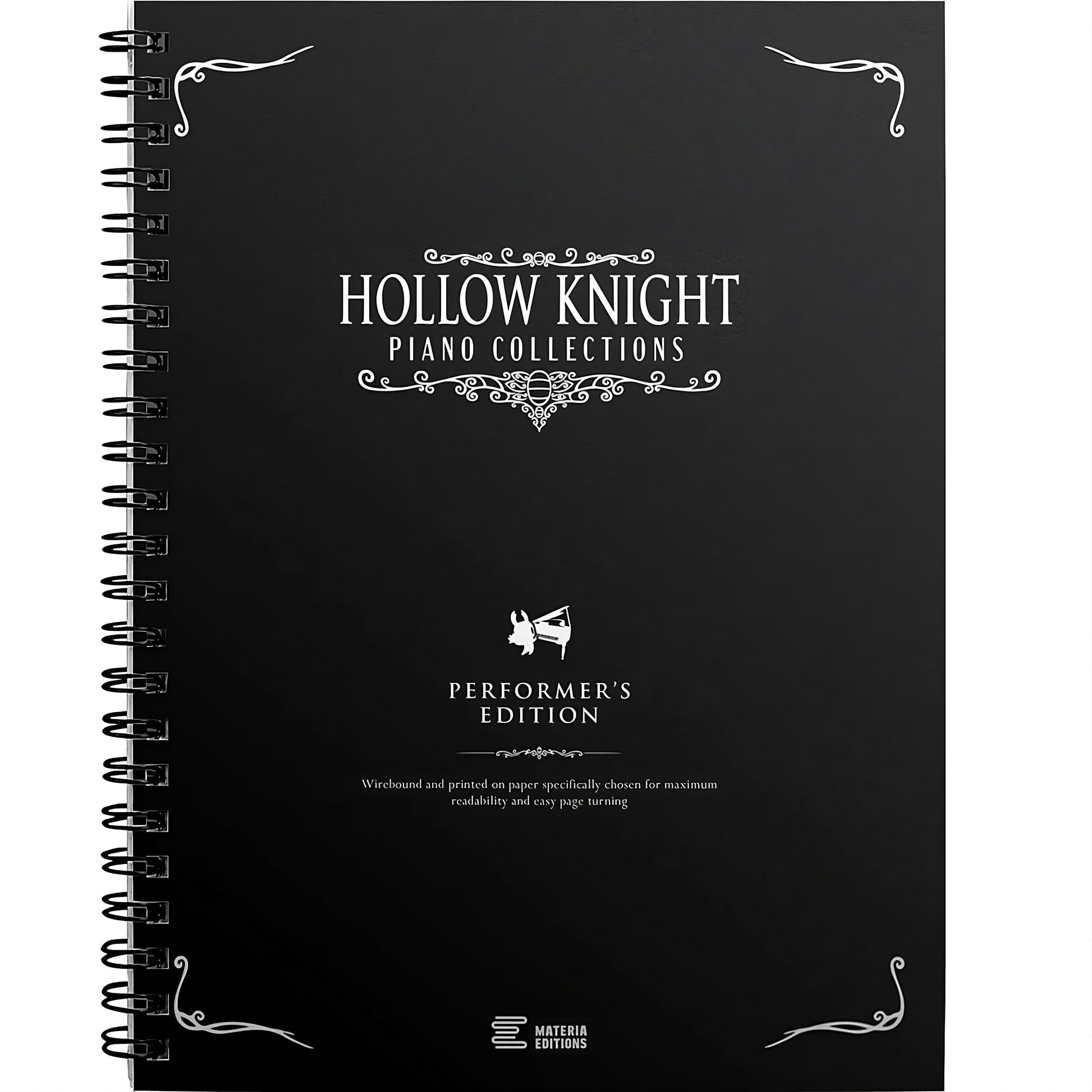Hollow Knight Piano Collections Performer's Edition Sheet Music Book - Composed by Christopher Larkin and Arranged by David Peacock - Materia Publishing[Spiral Bound]