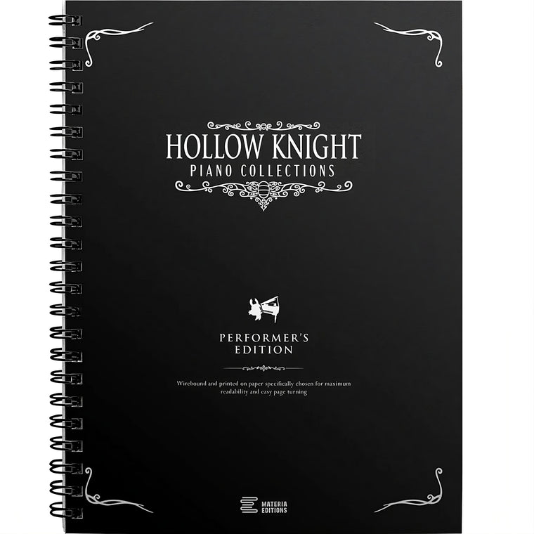 Hollow Knight Piano Collections Performer's Edition Sheet Music Book - Composed by Christopher Larkin and Arranged by David Peacock - Materia Publishing[Spiral Bound]