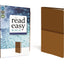 NIV, ReadEasy Bible, Large Print, Leathersoft, Tan, Red Letter