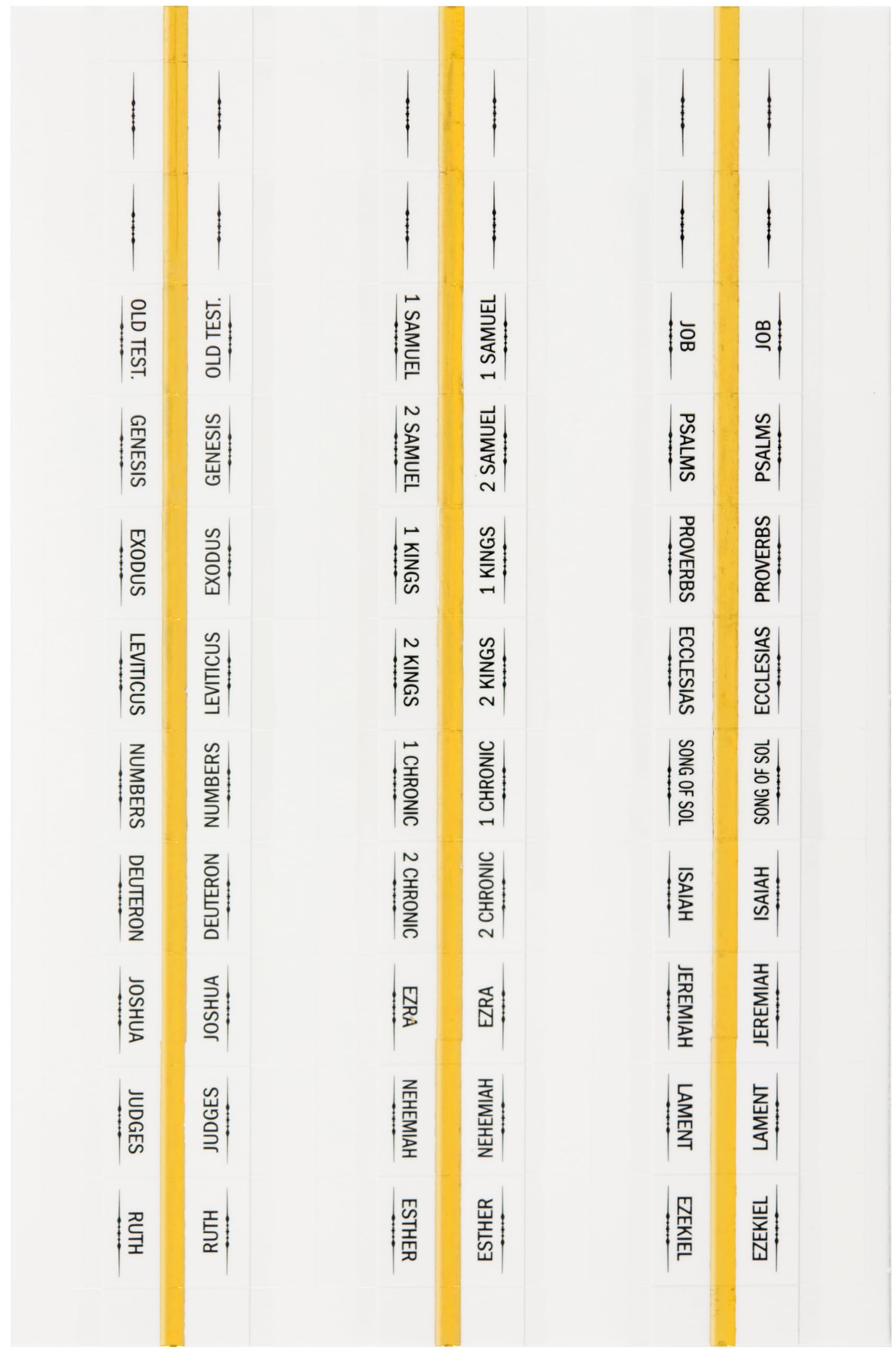 Bible Tab Stickers (Set of 99 Tabs)