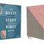 NIV, Quest Study Bible, Large Print, Leathersoft, Gray/Pink, Thumb Indexed, Comfort Print: The Only Q and A Study Bible