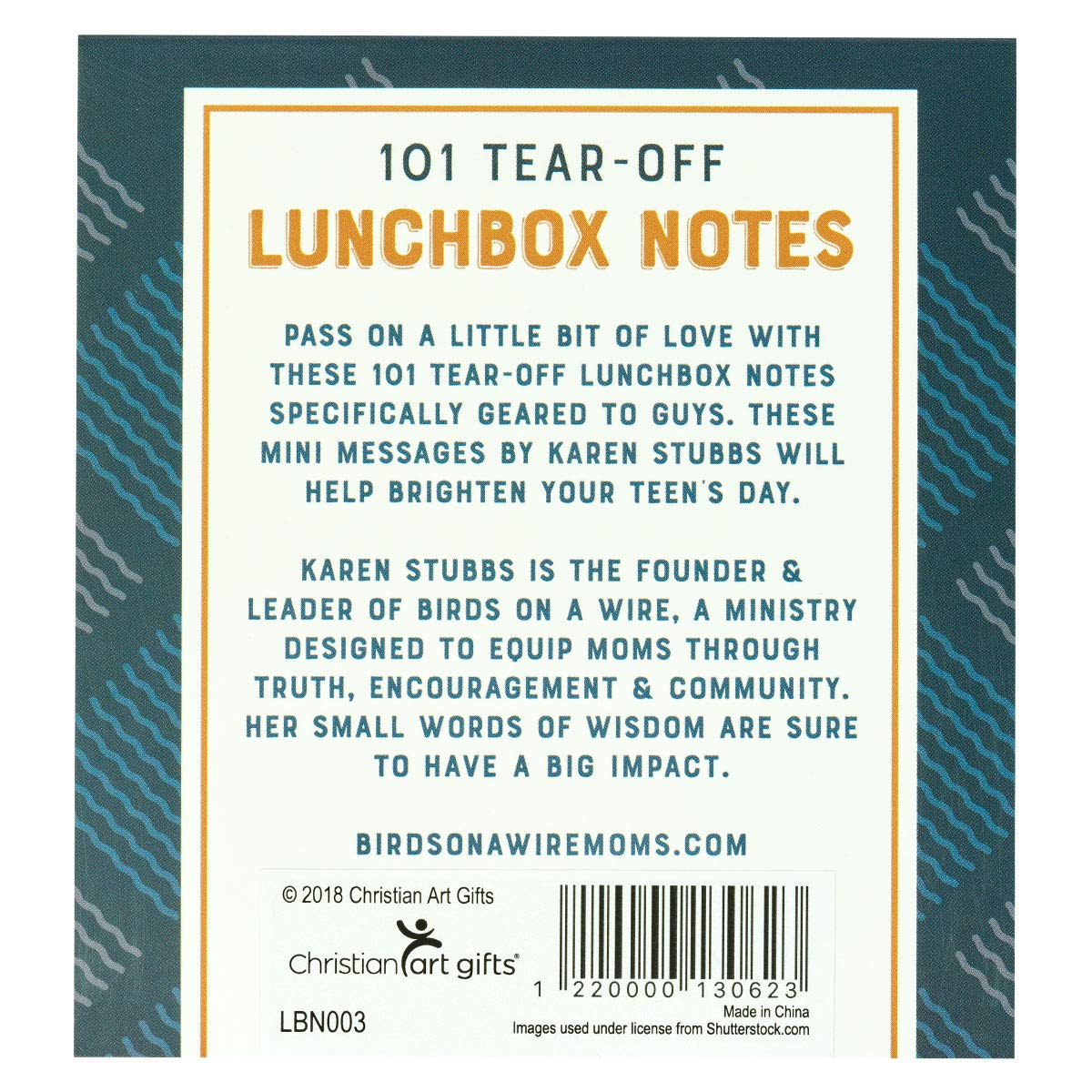 101 Tear-Off Lunchbox Notes for Guys, Inspirational Quotes and Encouragement for Kids, Space to Write Personal Message