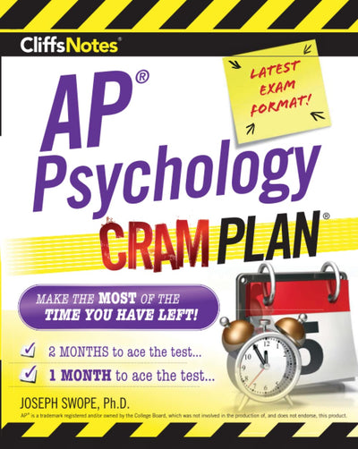 CliffsNotes AP Psychology Cram Plan