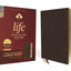 NIV, Life Application Study Bible, Third Edition, Large Print, Bonded Leather, Burgundy, Red Letter