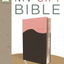 NIV, Gift Bible, Leathersoft, Pink/Brown, Red Letter Edition