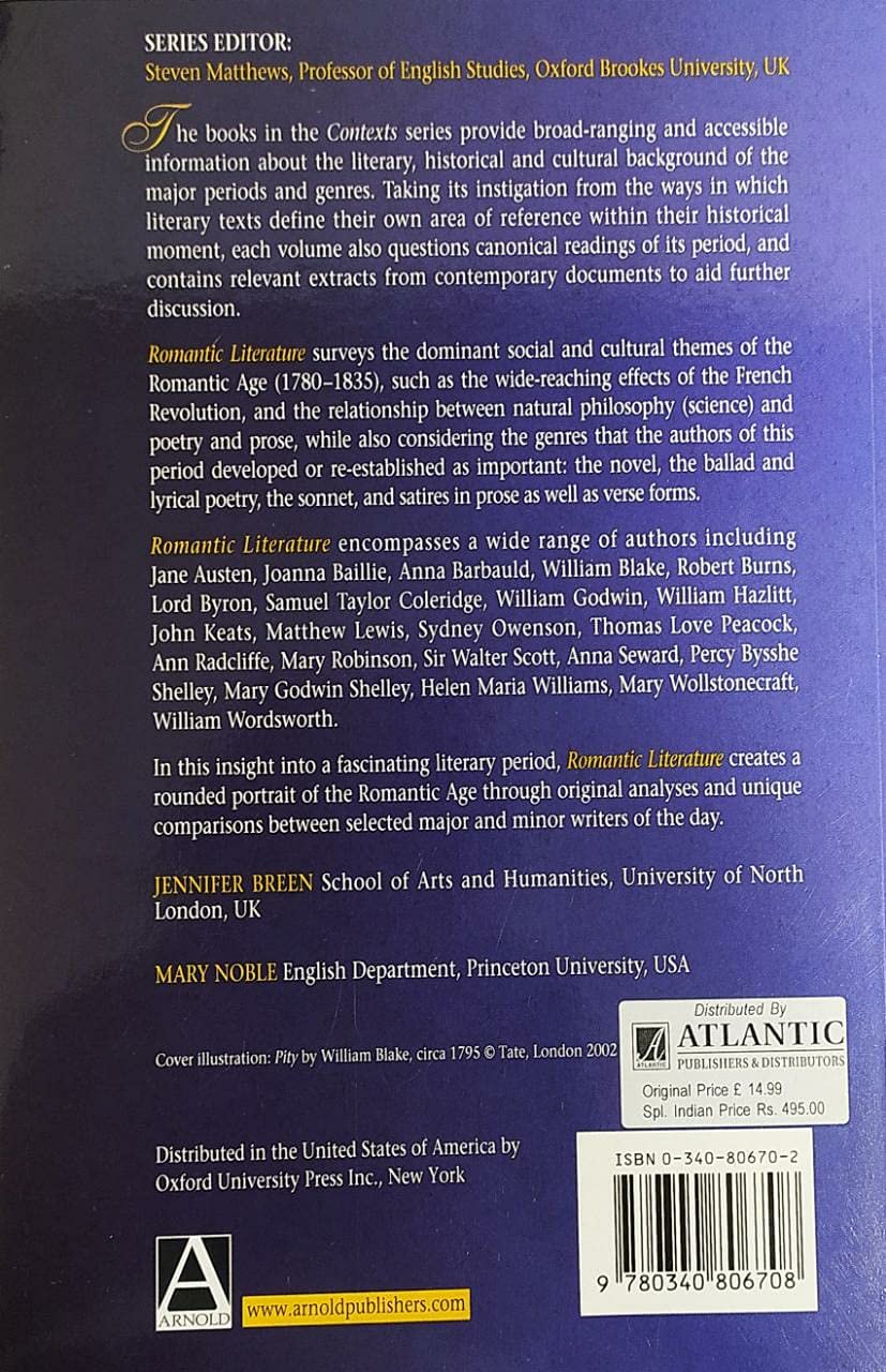 Romantic Literature (Contexts)