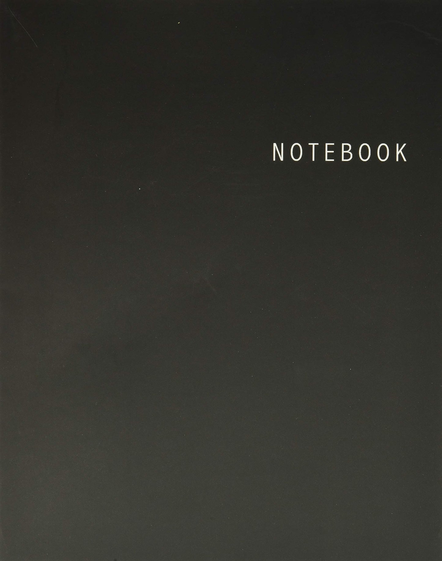 Notebook: Unlined Notebook - Large (8.5 x 11 inches) - 100 Pages - Black Cover