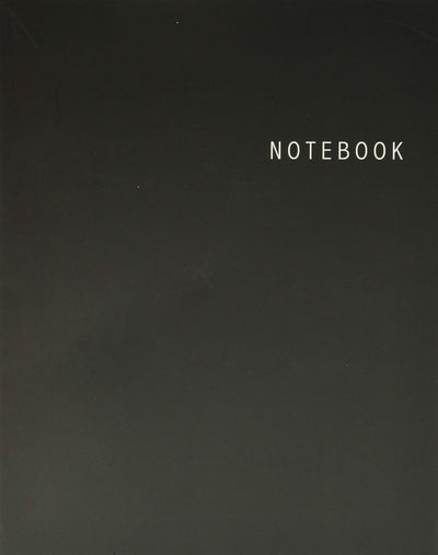 Notebook: Unlined Notebook - Large (8.5 x 11 inches) - 100 Pages - Black Cover