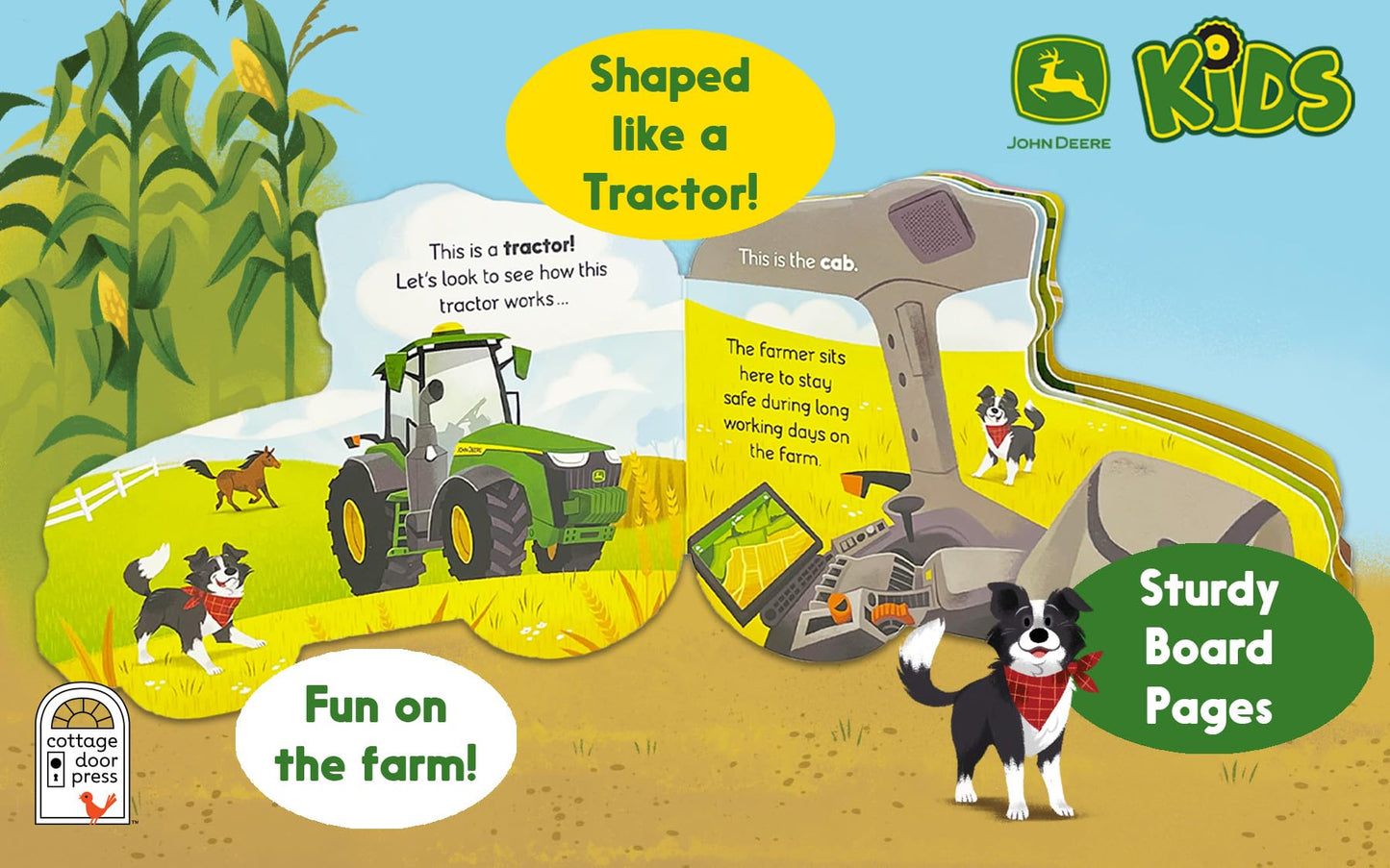 John Deere How Tractors Work - Children's Shaped Board Book for Little Farmers and Tractor Lovers (John Deere Kids)