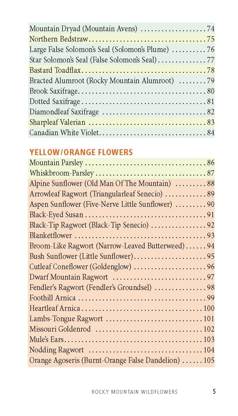 Rocky Mountain Wildflowers (Colorado Mountain Club Pack Guide)