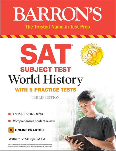 SAT Subject Test World History: with 5 practice tests (Barron's Sat Subject Tests)